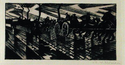 Na cestě do Ypres od Christopher Richard Wynne Nevinson