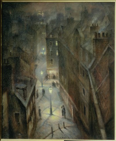 Soho Twilight, kolem roku 1924 od Christopher Richard Wynne Nevinson