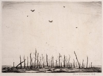 That Cursèd Wood, 1918 (suchá jehla) od Christopher Richard Wynne Nevinson