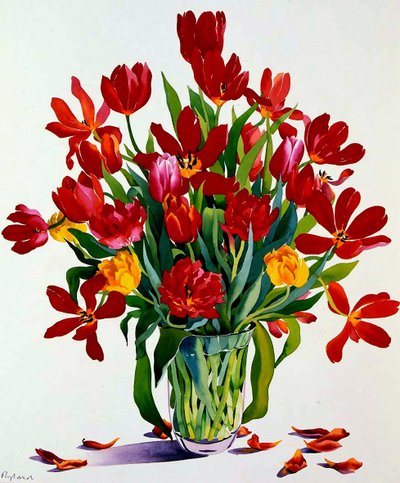 Tulipány (wc na papíře) od Christopher Ryland
