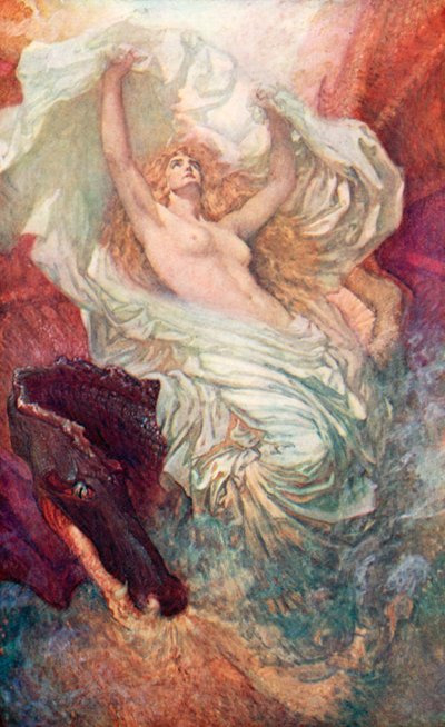 Probuzení Walesu (barevná litografie) od Christopher Williams