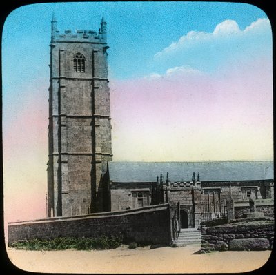 St Buryan Church, Cornwall, konec 19. nebo začátek 20. století od Church Army Lantern Department