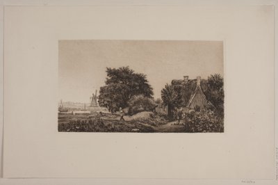 Krajina s mlýnem od Cilius Johannes Konrad Andersen