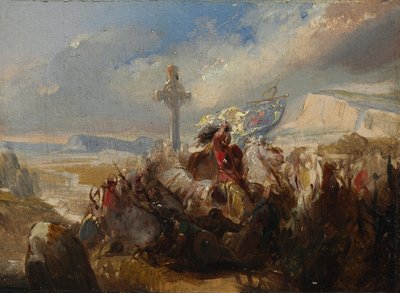 Bitva u Poitiers, 25. října 732 od Circle of Baron Charles de Steuben