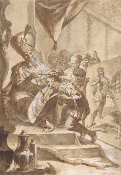 Malíř odměněn, 1634-1705. od Circle of Luca Giordano.