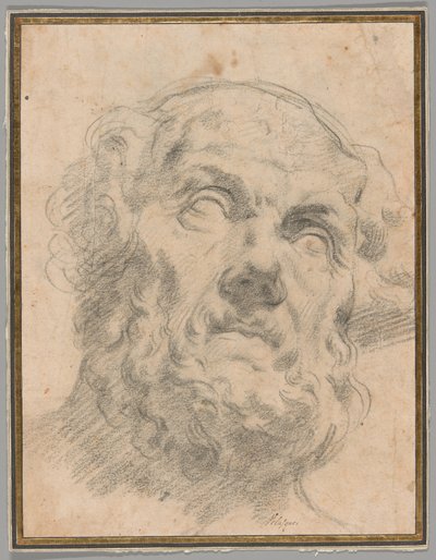 Hlava starého muže, možná Seneca od Circle of Peter Paul Rubens