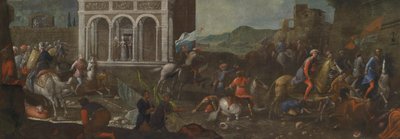Svatá Kateřina Sienská bránící město proti Turkům od circle of Vittore Carpaccio