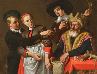 Rivalové, první polovina 17. století. od Claes Cornelisz. Moeyaert