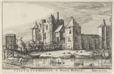 Zámek Purmersteijn v Purmerendu od Claes Jansz. Visscher (II)