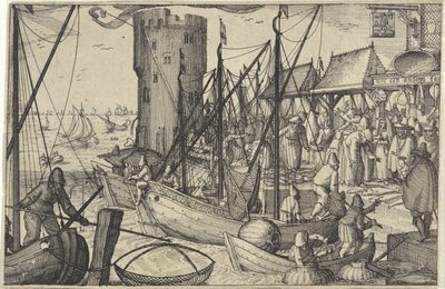 Rybí trh od Claes Jansz. Visscher (II)
