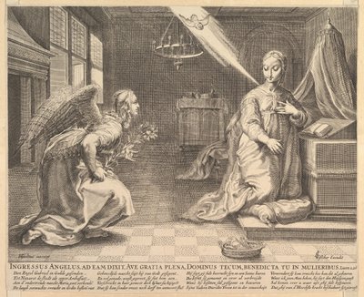 Zvěstování před rokem 1652. od Claes Jansz Visscher