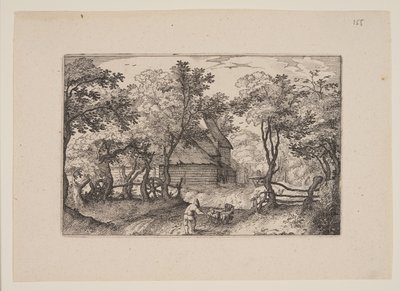 Cesta k Heemstede z pohledů na okolí Haarlemu (Plaisante Plaetsen) od Claes Jansz. Visscher
