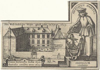 Západoindický dům v Amsterdamu, 1623-26 od Claes Jansz Visscher