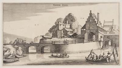Vjezd do města, z knihy Krajiny (Playsante Lantschappen) od Claes Jansz. Visscher II