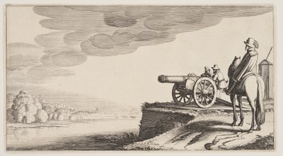 Strážní věž na řece, z knihy Krajiny (Playsante Lantschappen) od Claes Jansz. Visscher II