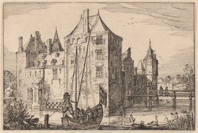 Hrad (Warmond?) od Claes Jansz Visscher after Johannes van Doetechum, the Elder after Lucas