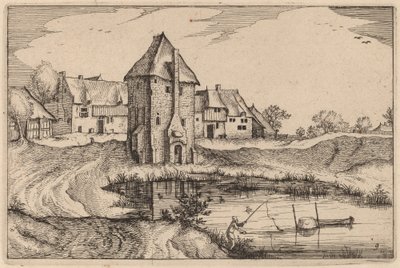 Rybník od Claes Jansz Visscher after Johannes van Doetechum, the Elder after Lucas