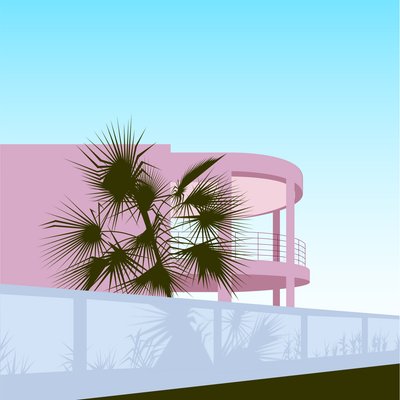 Dům na pláži ve stylu art deco od Claire Huntley