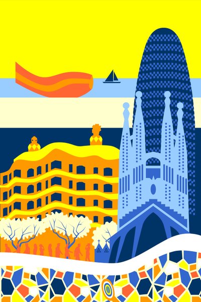 Barcelona od Claire Huntley