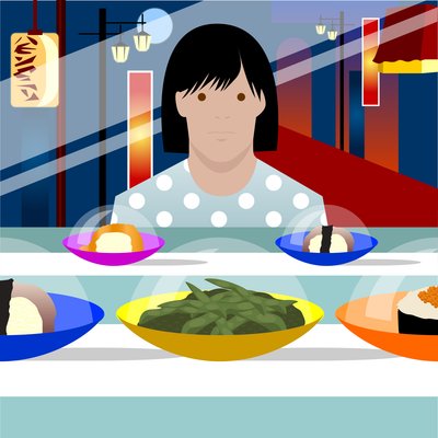 Sushi vlak od Claire Huntley