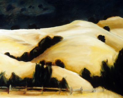 Dramatická obloha nad Golden Hills od Claire Whitehead