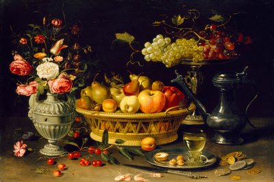 Zátiší ovoce a květin, 1608-1621 od Clara Peeters