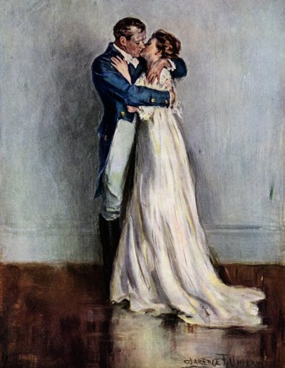 Ae Fond Kiss (barevné lito) od Clarence F. Underwood
