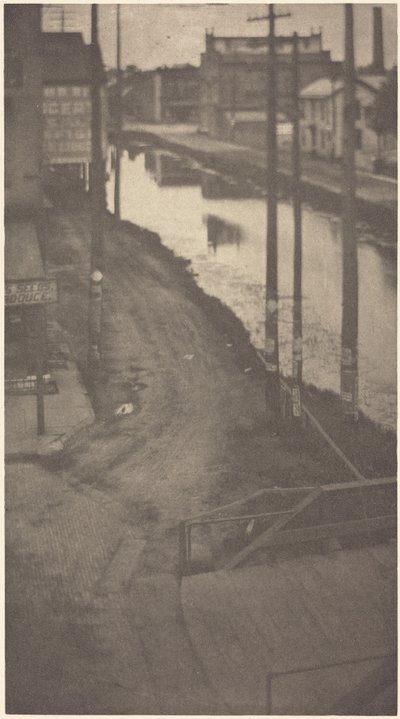 Telegrafní sloupy, cca 1900 (foto) od Clarence Henry White