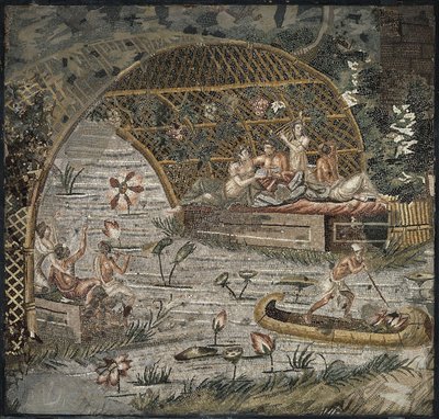 Nilská mozaika Palestrina, 3. století. před naším letopočtem od Classical Antiquities