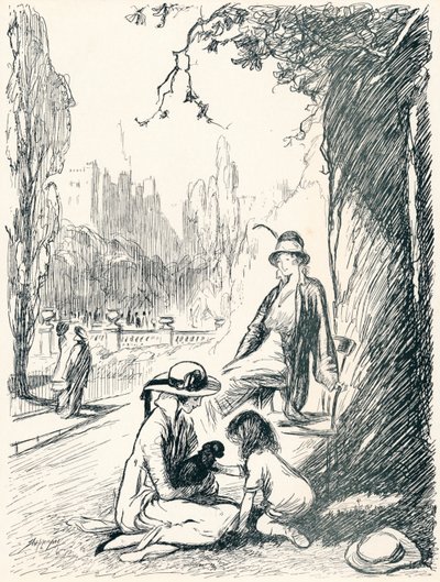 V Kensington Gardens - Stage Six, c1920 od Claude Allin Shepperson