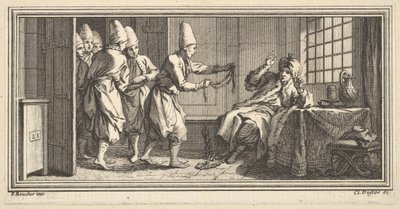 Přinášení lana zajatci, 1746-47. od Claude Augustin Duflos