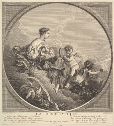 Lyrická poezie, ca. 1741. od Claude Augustin Duflos