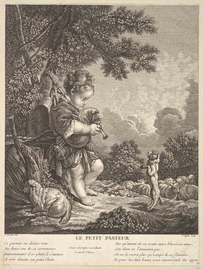 Malý ovčák, ca. 1753. od Claude Augustin Duflos