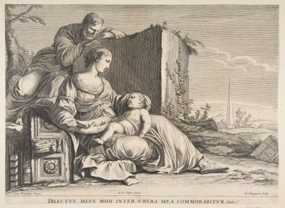 Svatá rodina.n.d. od Claude Cherpignon