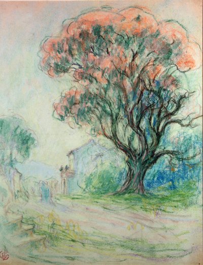 Růžový strom (pastel na papíře) od Claude Emile Schuffenecker