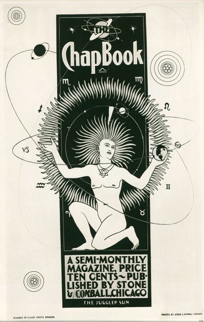 Claude F. Bragdon: The Chap Book, půlměsíčník. USA ... (litografie) od Claude Fayette Bragdon