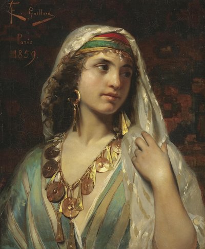 Odalisque od Claude Ferdinand Gaillard