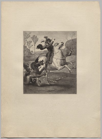 Svatý Jiří a drak (4) od Claude Ferdinand Gaillard