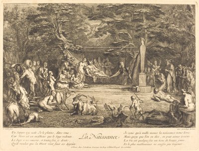 Narození (zrození) od Claude Gillot