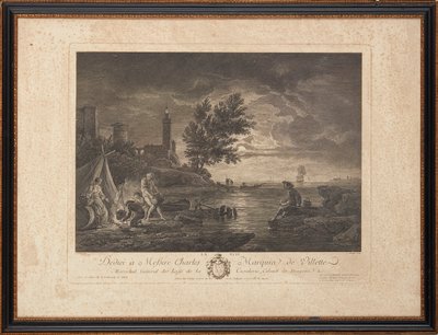 Francouzské ocelorytiny od Claude Joseph (after) Vernet