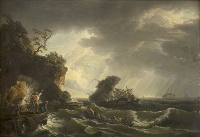 Vrak lodi od Claude Joseph Vernet
