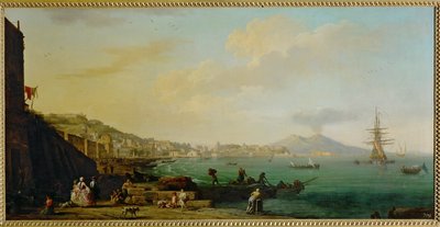 Pohled na Neapol a Vesuv ... od Claude Joseph Vernet