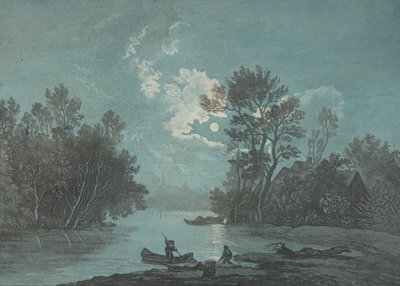 Fishermen by Moonlight, ca. 1750-1800. od Claude Joseph Vernet
