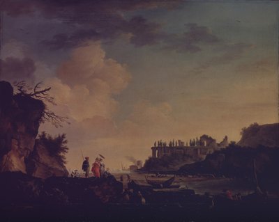 Ruiny poblíž ústí řeky, 1748 od Claude Joseph Vernet