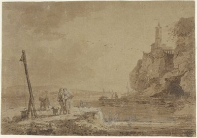Malý přístav pod útesy od Claude Joseph Vernet