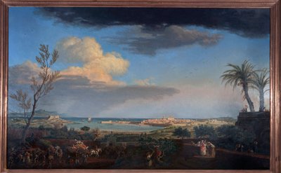 Port d"Antibes v Provence, 1756 od Claude Joseph Vernet