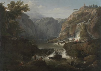 Vodopády v Tivoli, 1737 od Claude Joseph Vernet