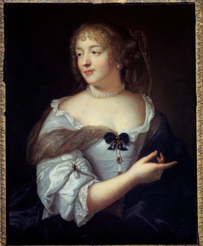 Portrét ženy z písmen Marie de Rabutin Chantal (Rabutin-Chantal), markýza de Sevigne (1626-1696) Malba Clauda Lefebvrea (1632-1675) Paříž 17. století, Musee Carnavalet od Claude Lefebvre