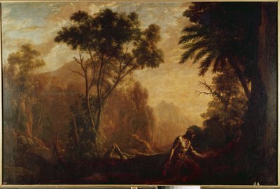 Krajina se svatým Onupriem (olej na plátně, kolem roku 1638) od Claude Lorrain