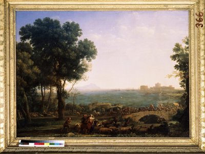 Schlacht auf der Brücke von Claude  Lorrain